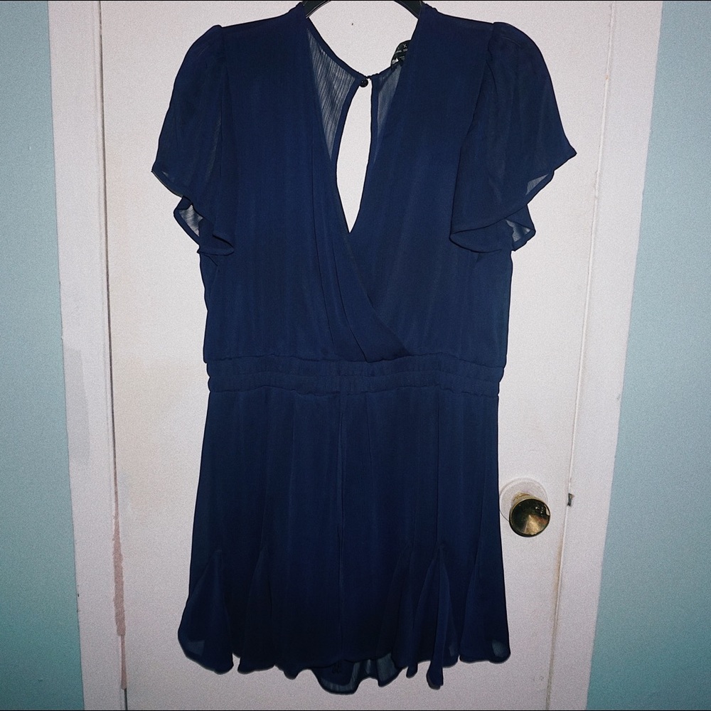 Navy blue romper